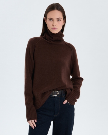 Nefeli Sweater Nefeli chocolate cashmere sweater ZAPA