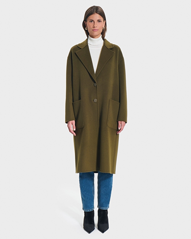Maela coat Long khaki coat ZAPA