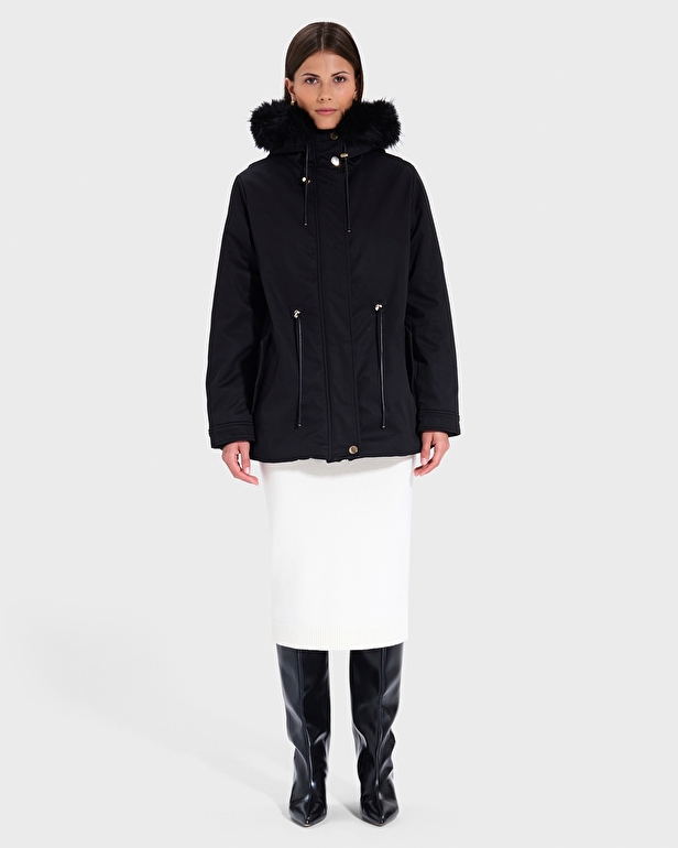 Pekin Parka Black Fitted Parka ZAPA