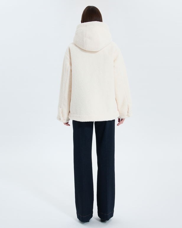 Poggy Parka Ecru Saharan-style parka ZAPA