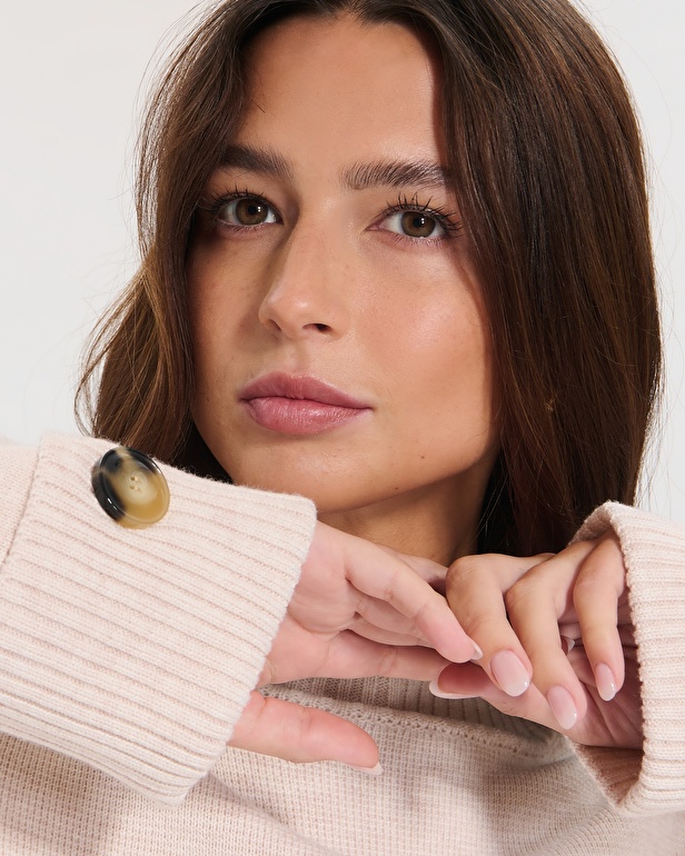 Nagara sweater Loose-fitting ecru sweater ZAPA