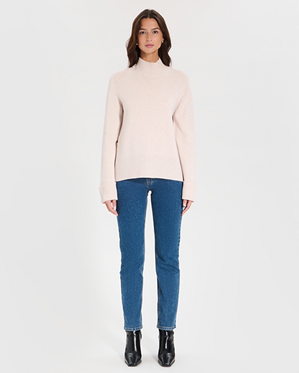 Nagara sweater Loose-fitting ecru sweater ZAPA