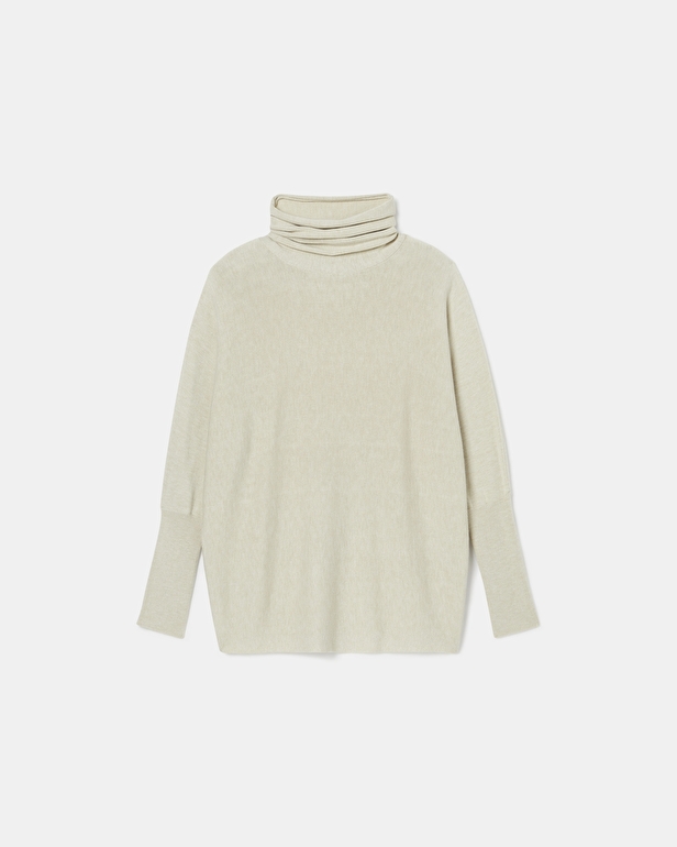 Pruna sweater Beige turtleneck sweater ZAPA
