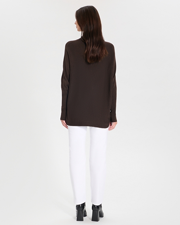 Pruna sweater Chocolate turtleneck sweater ZAPA