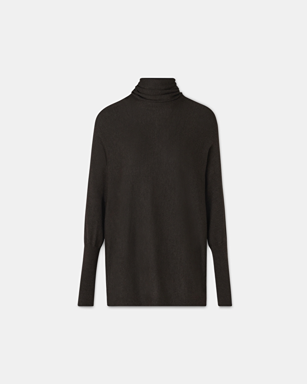 Pruna sweater Chocolate turtleneck sweater ZAPA