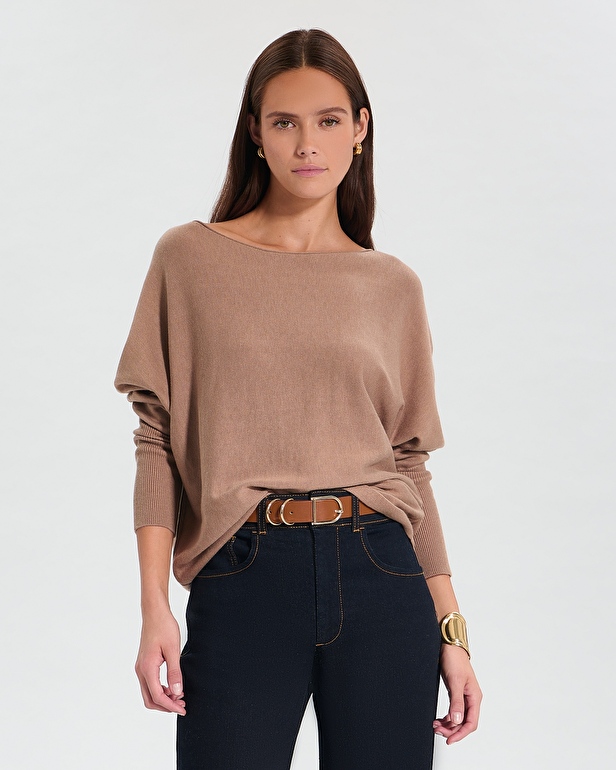 Penseeboat Sweater Penseeboat camel cashmere sweater ZAPA