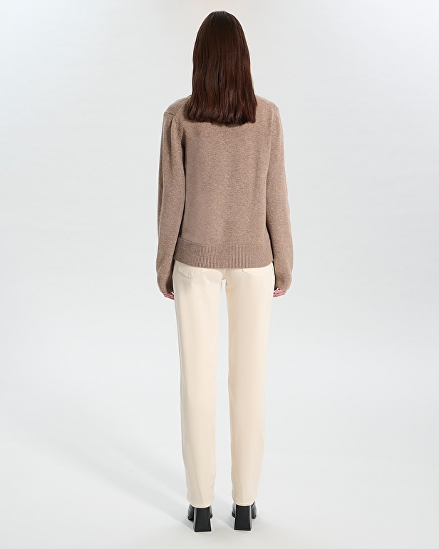 Namba sweater Taupe wool sweater ZAPA