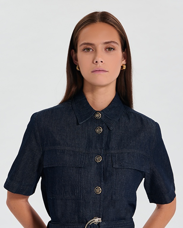 Rosio dress Short denim dress ZAPA