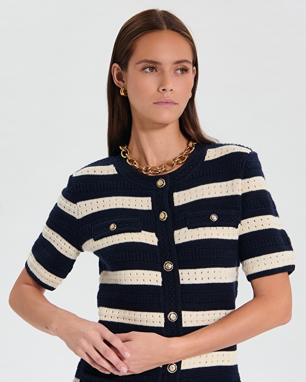 Risma Knitted Dress Short striped dress ZAPA