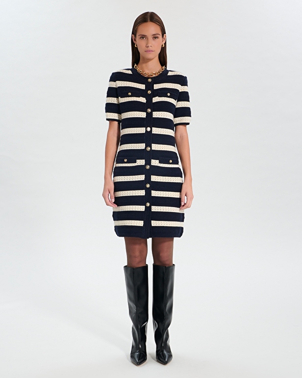 Risma Knitted Dress Short striped dress ZAPA