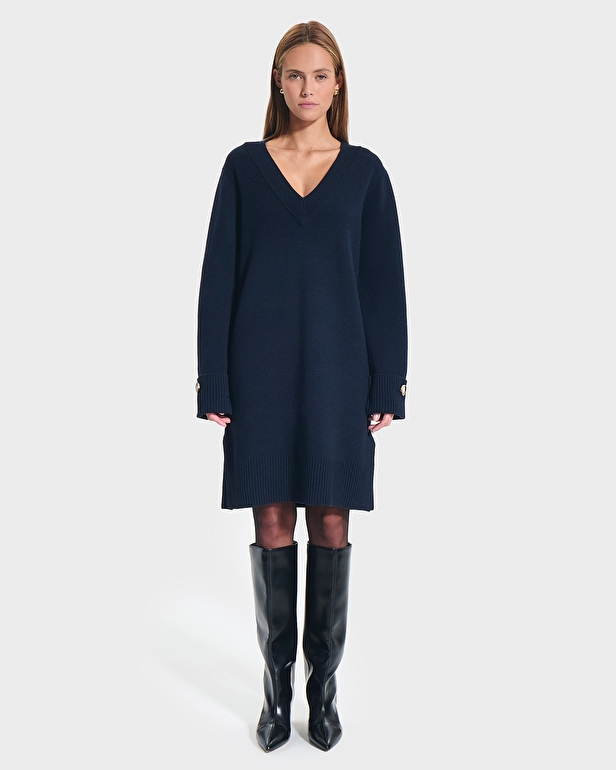 Rigatoni dress Nocturnal knit dress ZAPA