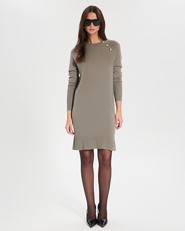 Rosamund dress Khaki knit dress ZAPA