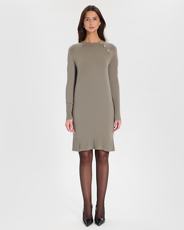 Rosamund dress Khaki knit dress ZAPA