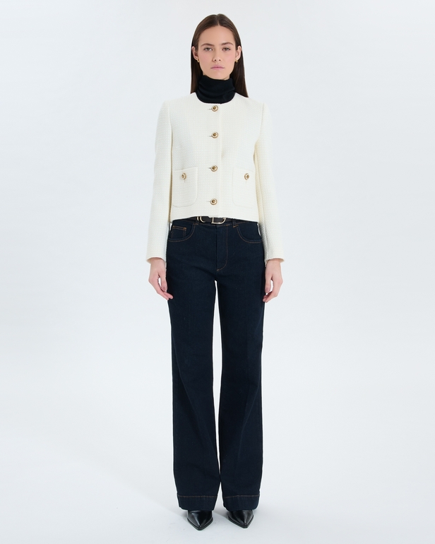 Valse Jacket Ecru tweed jacket ZAPA