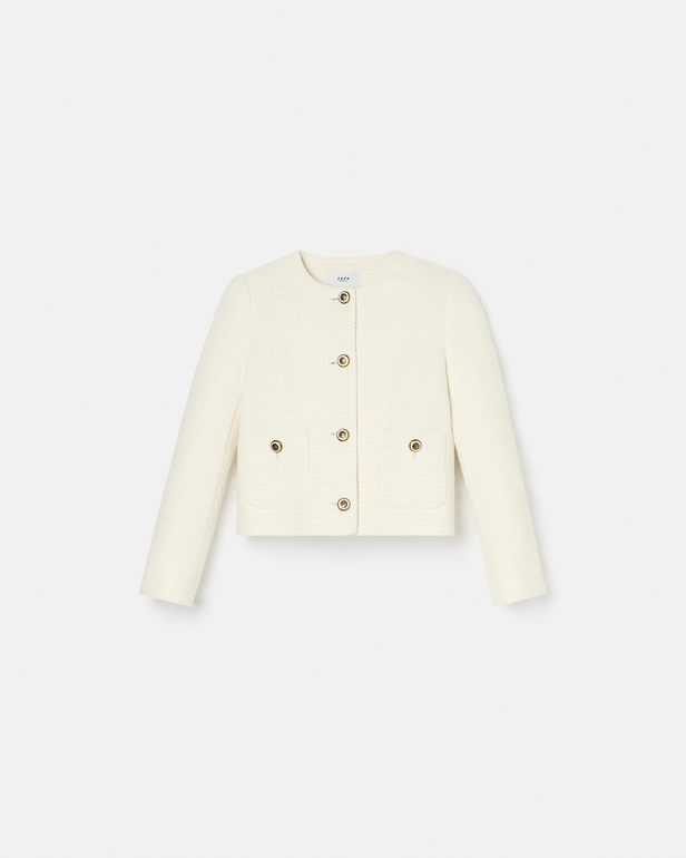 Valse Jacket Ecru tweed jacket ZAPA