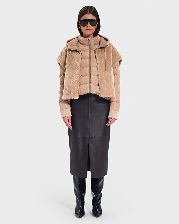 Marguerite Puffy jacket Marguerite Puffy jacket Camel ZAPA