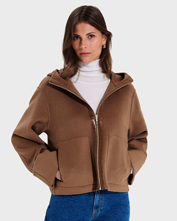 Marjy coat Short camel coat ZAPA