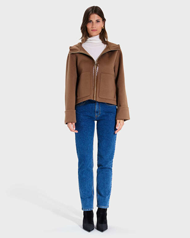Marjy coat Short camel coat ZAPA