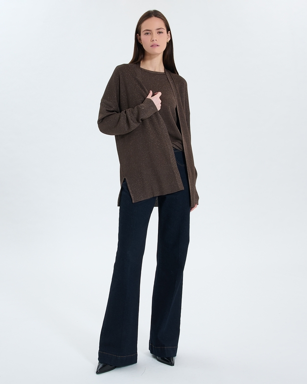 Gypsine Vest Pull taupe ZAPA