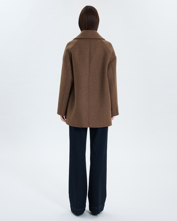 Mirando coat Hazelnut short coat ZAPA