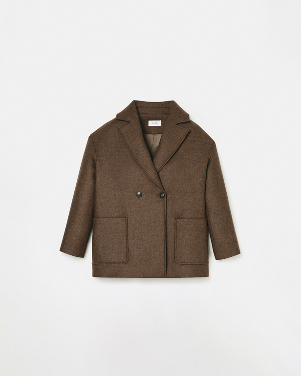 Mirando coat Hazelnut short coat ZAPA