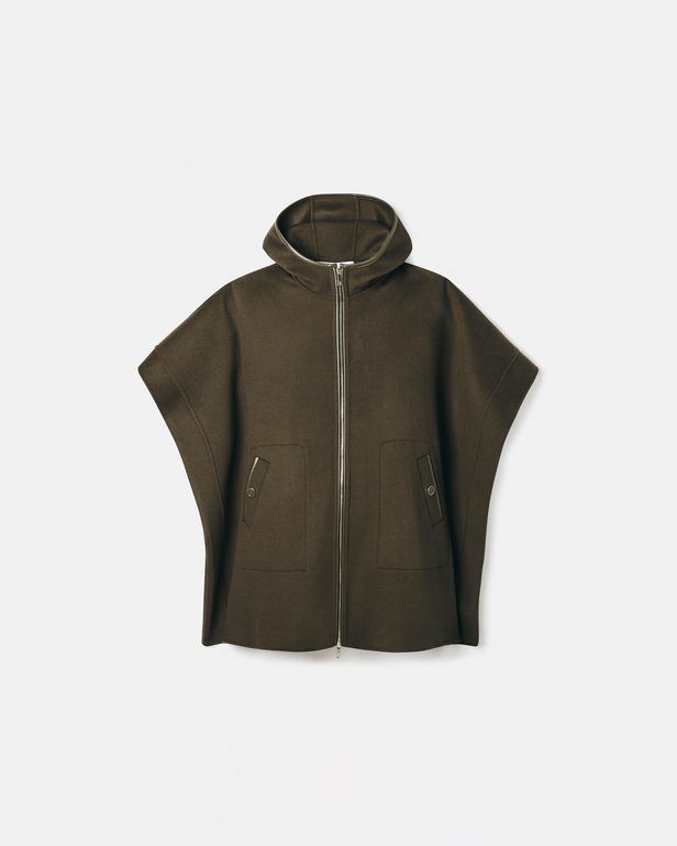 Celestine cape Double-sided khaki cape ZAPA