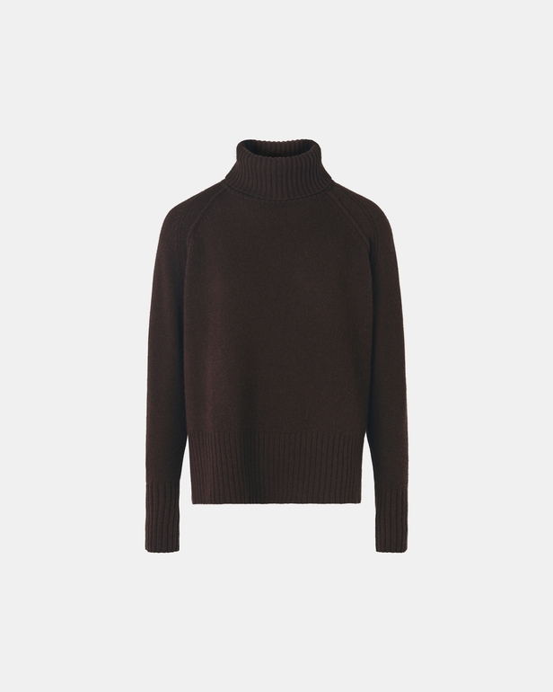 Nefeli Sweater Nefeli chocolate cashmere sweater ZAPA