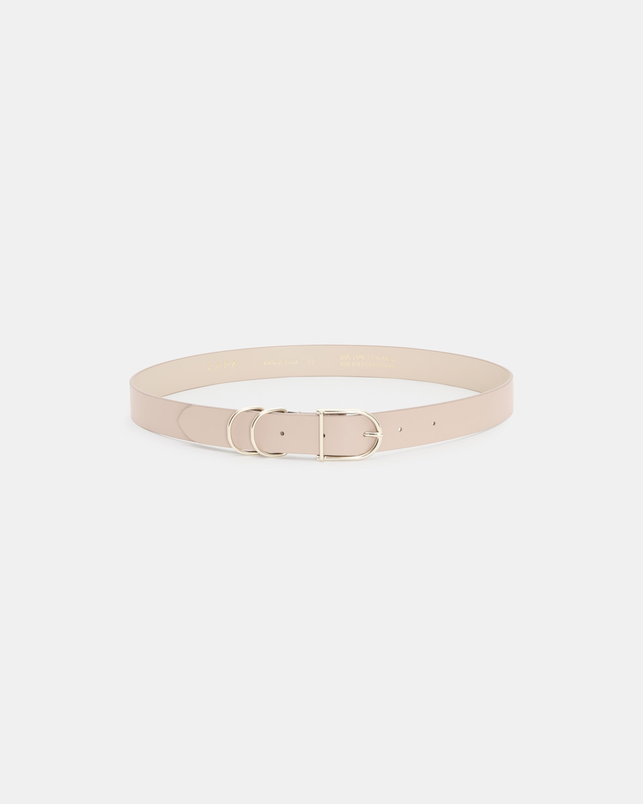 Clelia Belt Smooth beige belt ZAPA