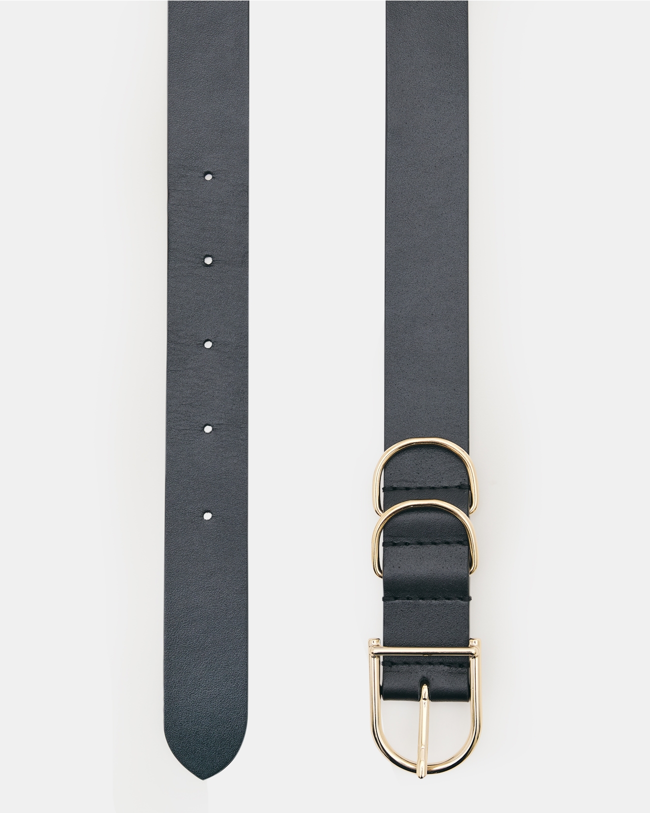 Clelia Belt Smooth black belt ZAPA