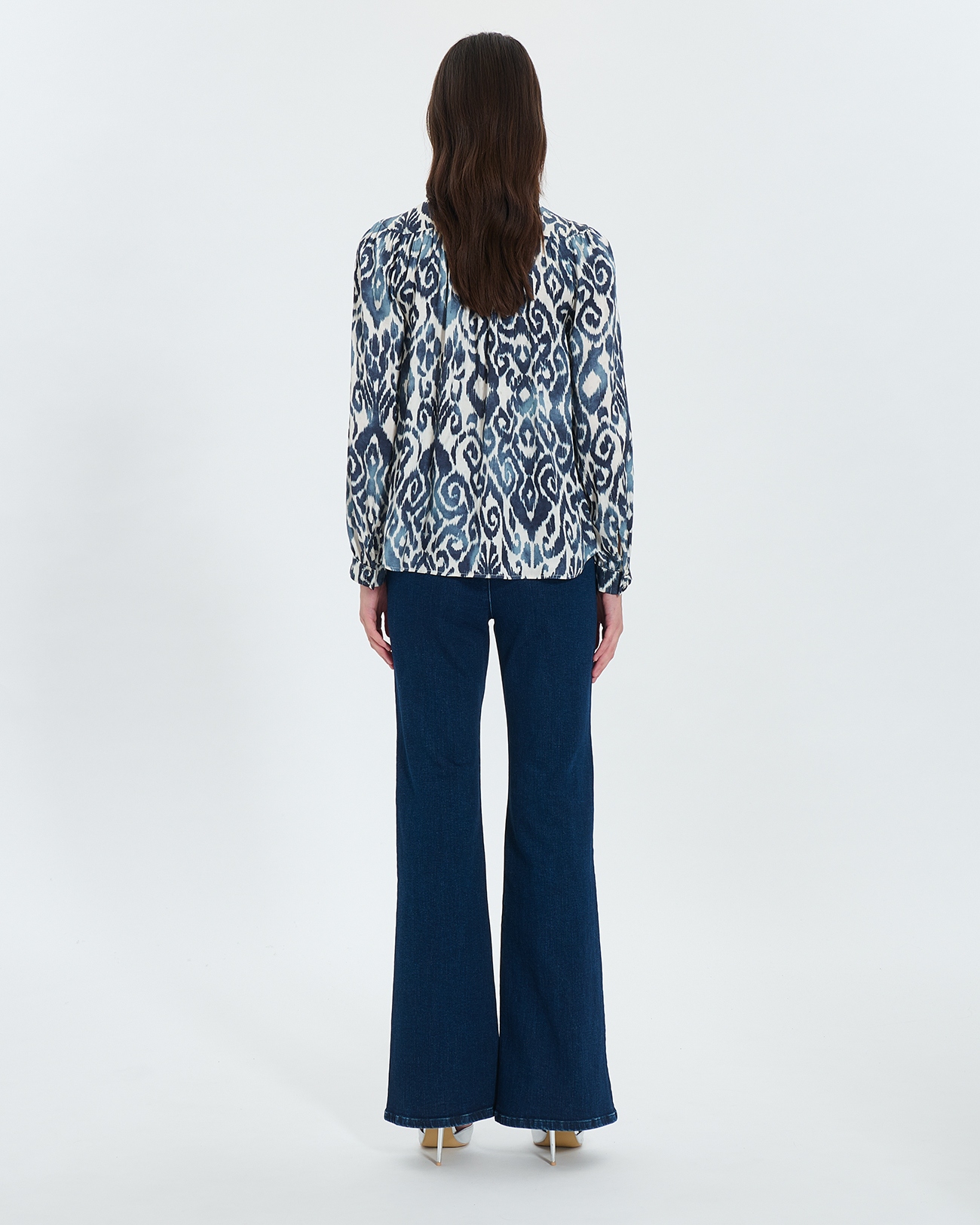 Castille shirt Summer wave print shirt ZAPA