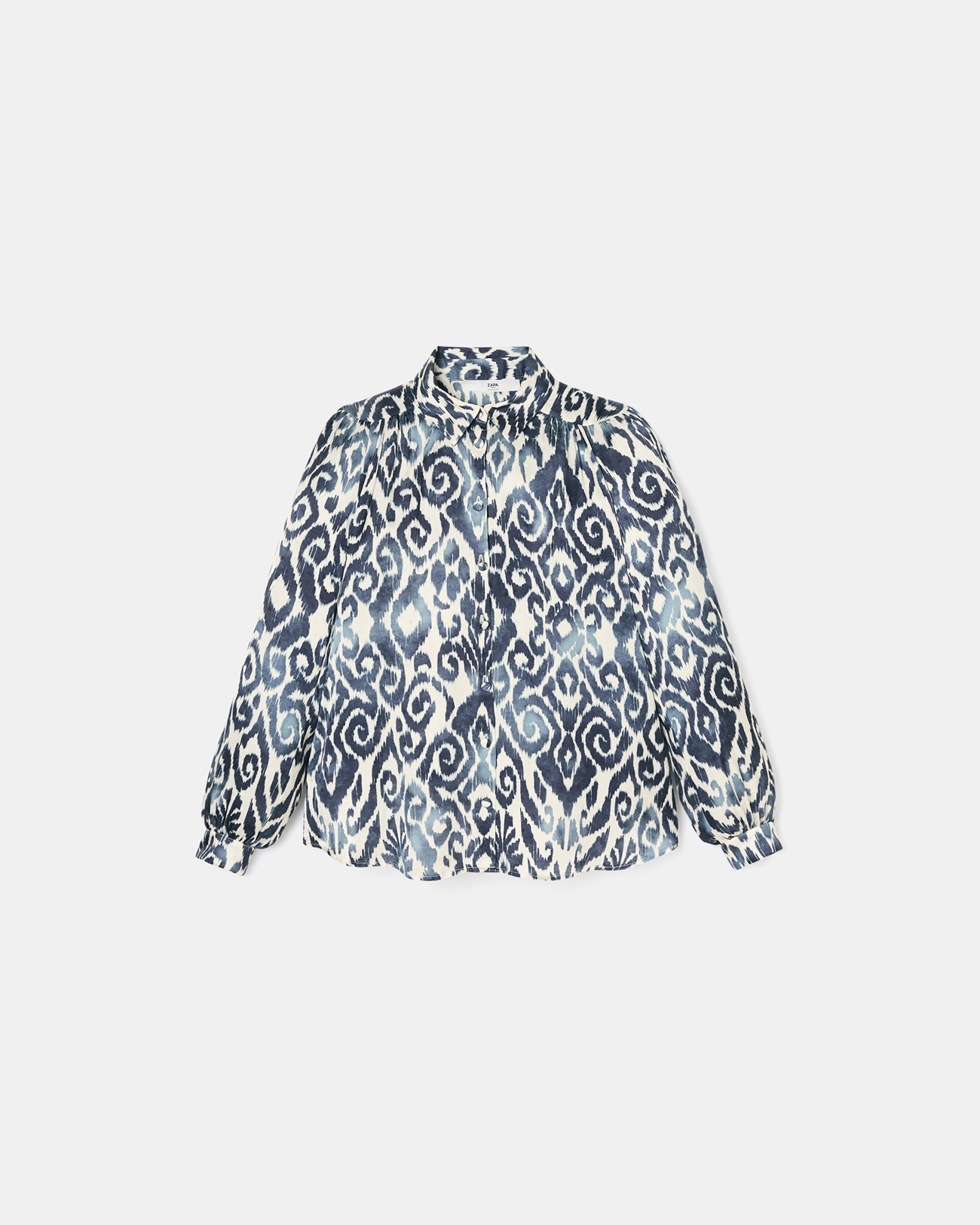 Castille shirt Summer wave print shirt ZAPA
