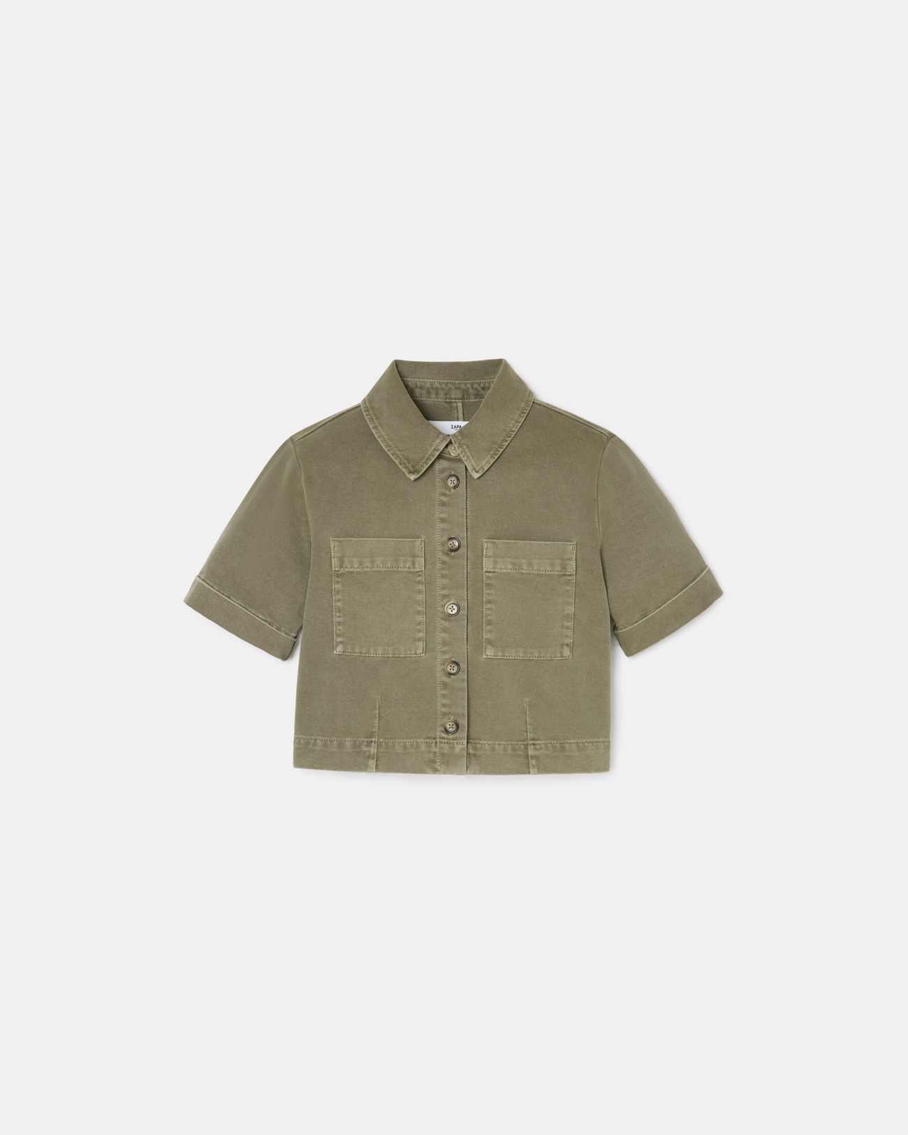 Cyrille shirt Straight khaki denim shirt ZAPA