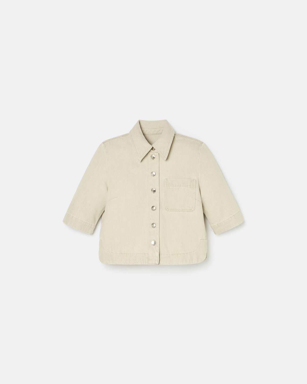 Top Celina Short beige denim shirt ZAPA