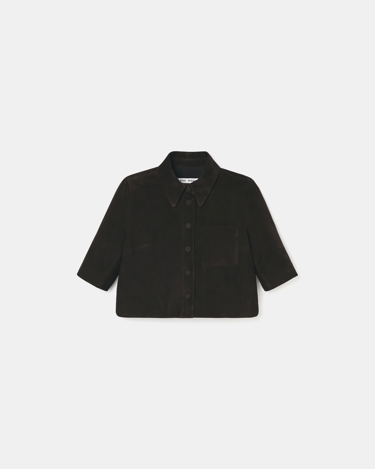 Celina shirt Short chocolate shirt ZAPA