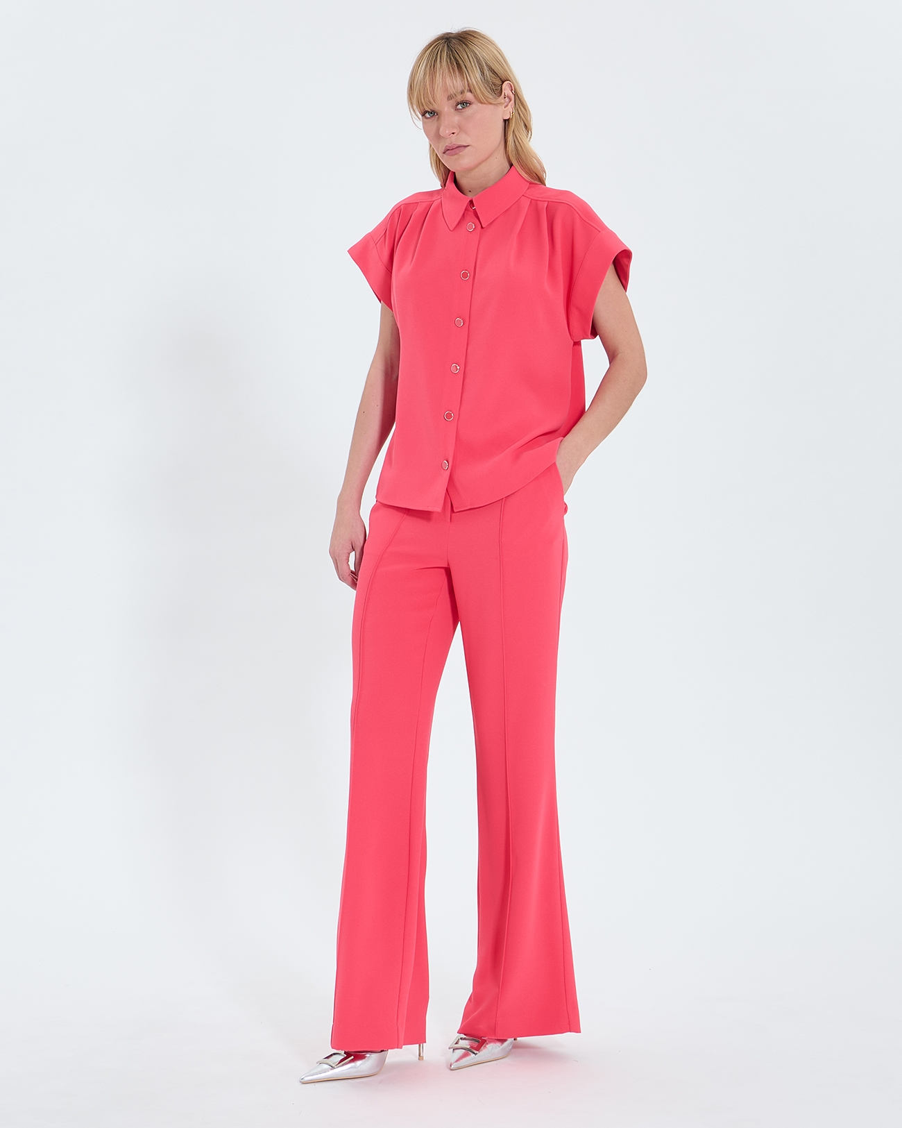 Top Tarina Coral short-sleeved shirt ZAPA