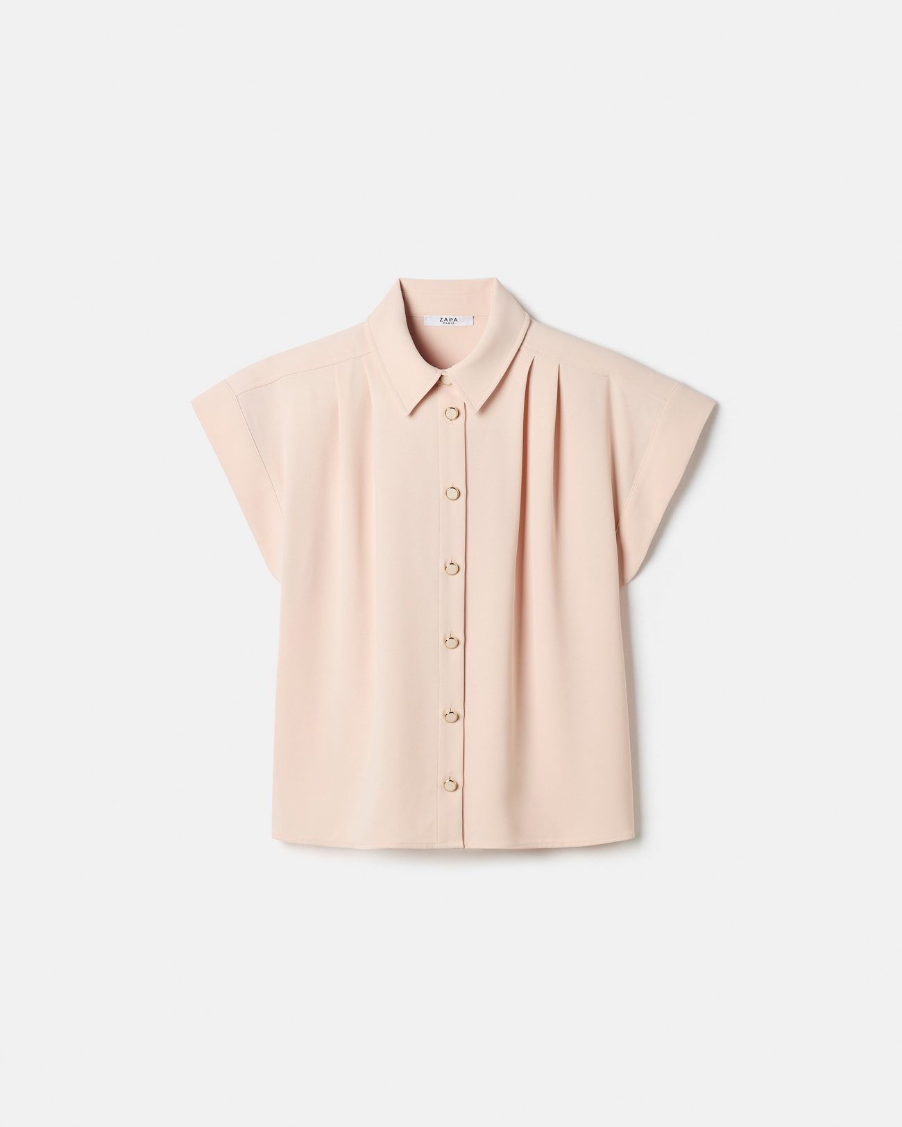 Top Tarina Nude short-sleeved shirt ZAPA