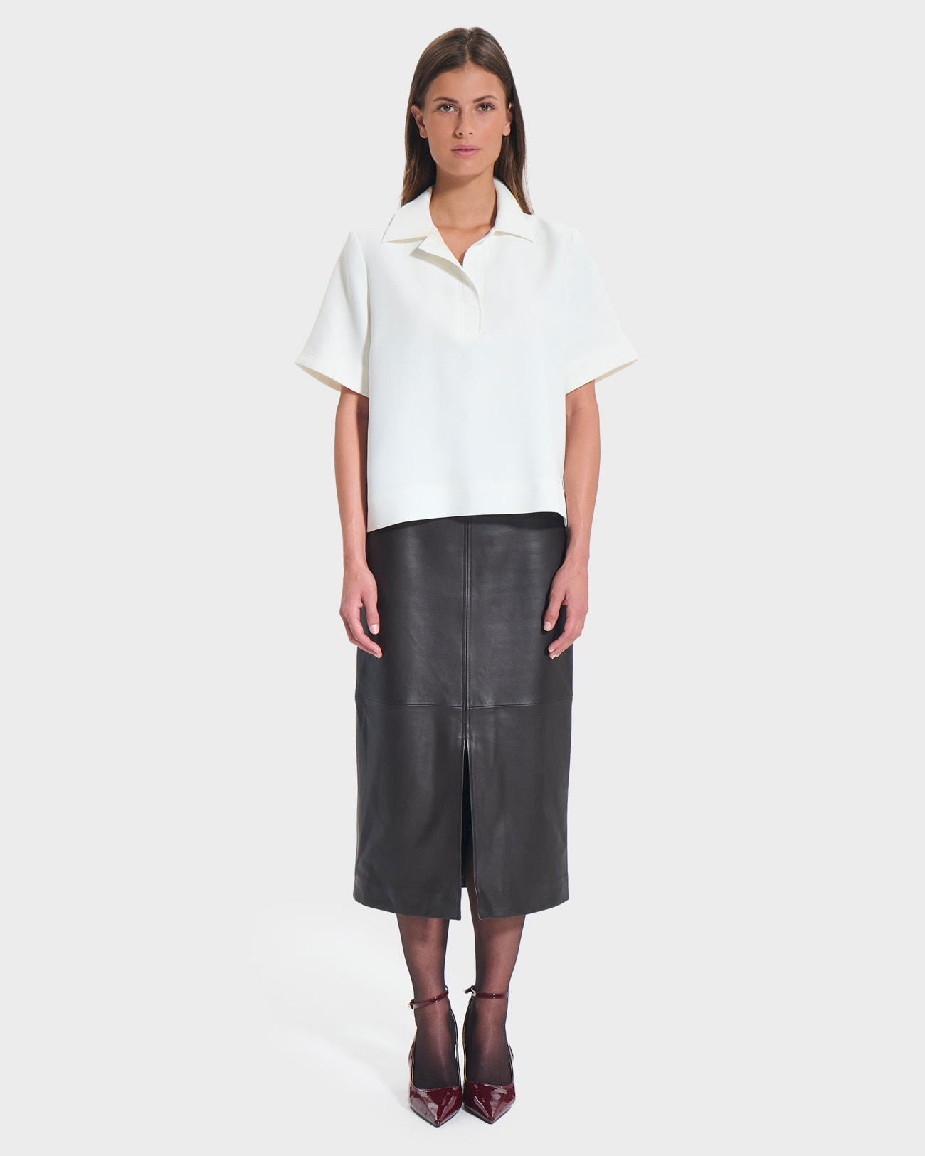 Top Tendresse Ecru flowing shirt top ZAPA