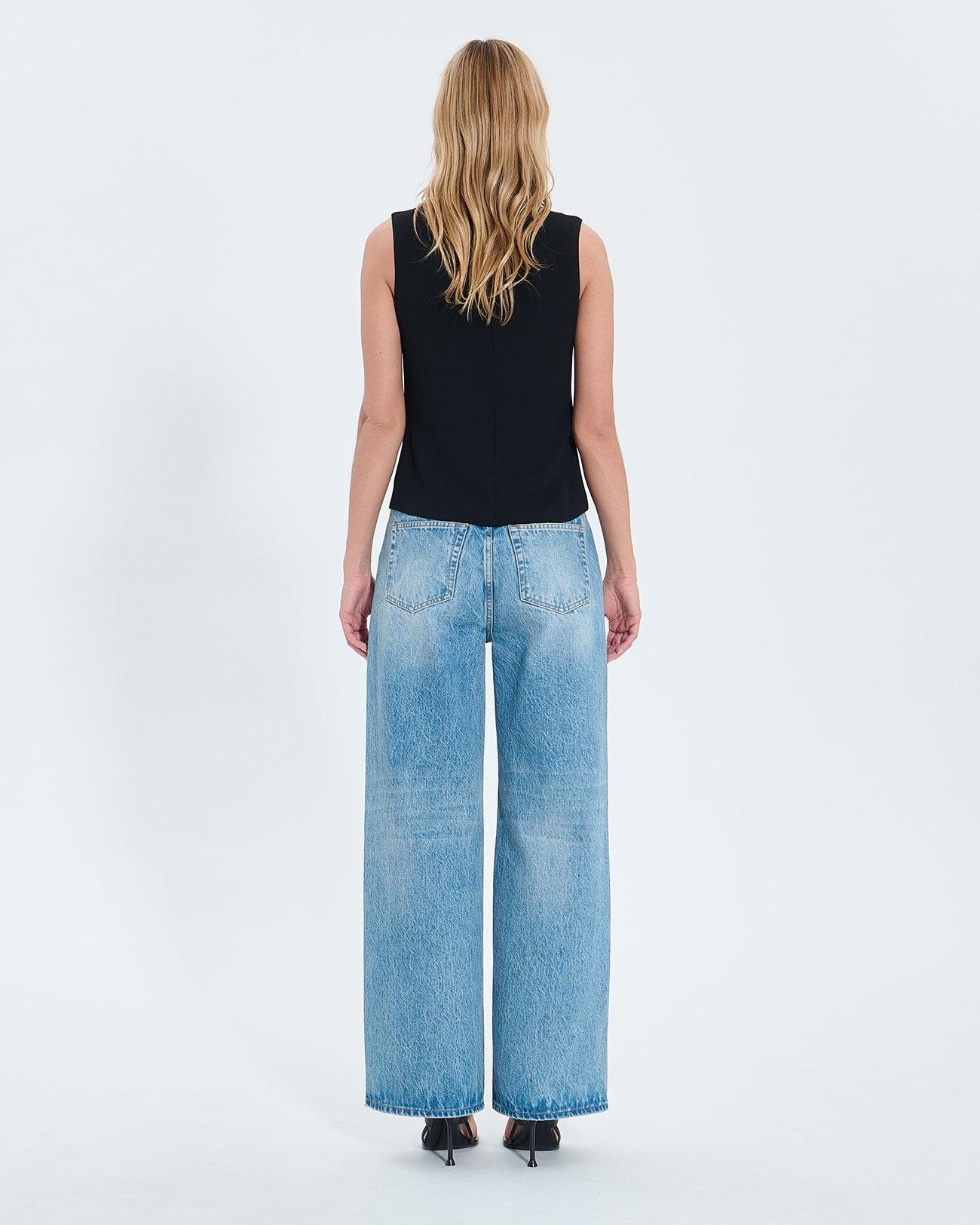 Top Thea Black fitted top ZAPA