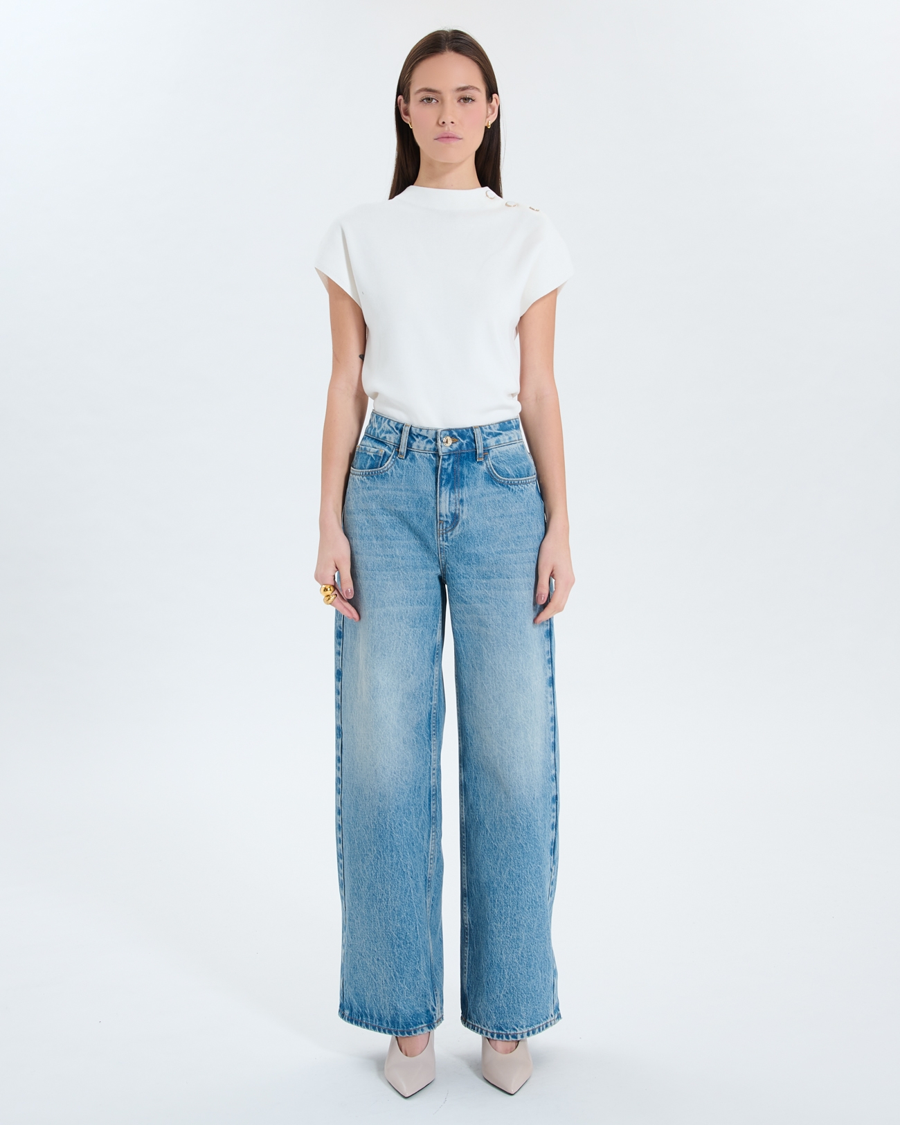 Pamover Jeans Wide leg baby blue jeans ZAPA
