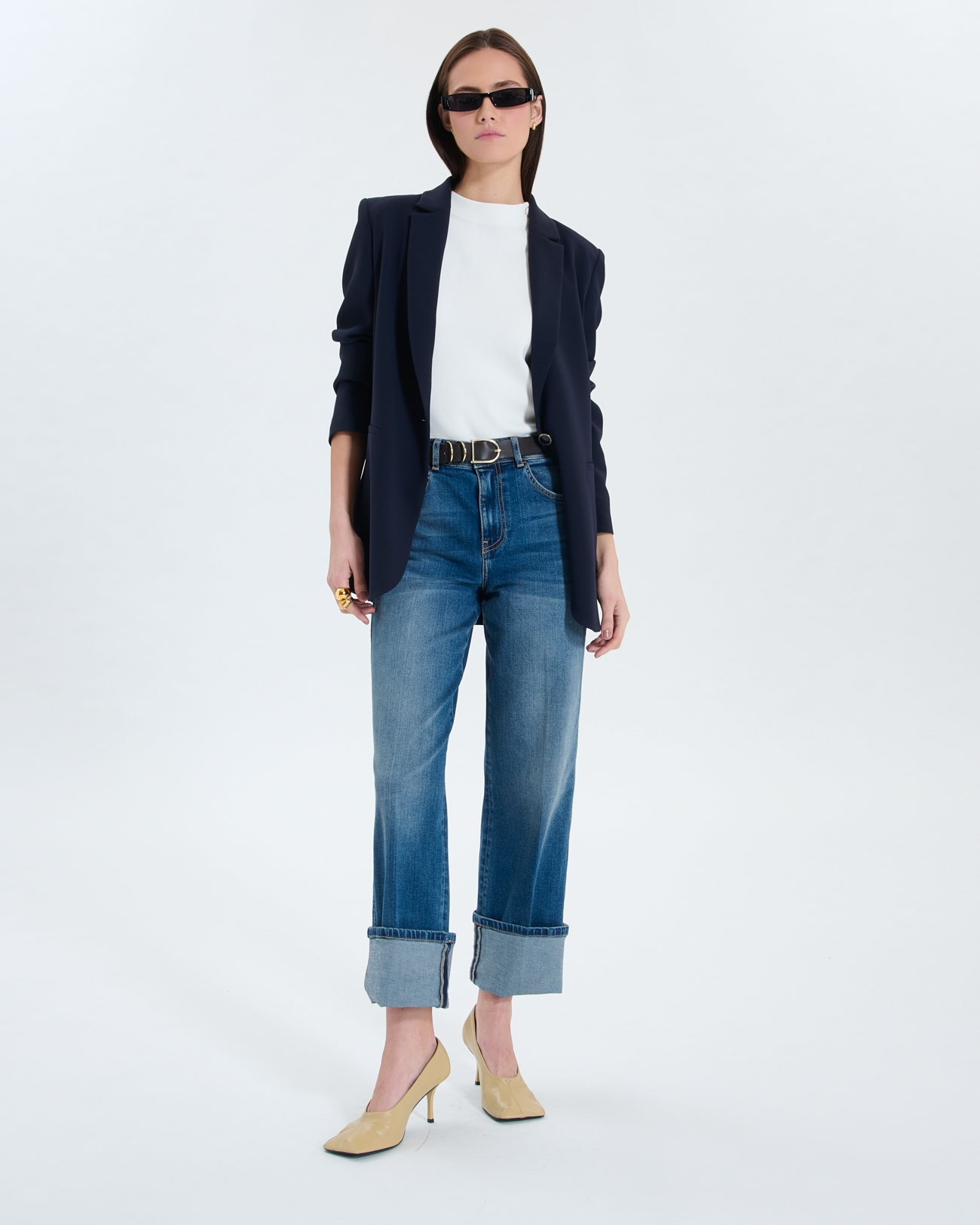 Popus Jeans Dirty light blue straight jeans ZAPA