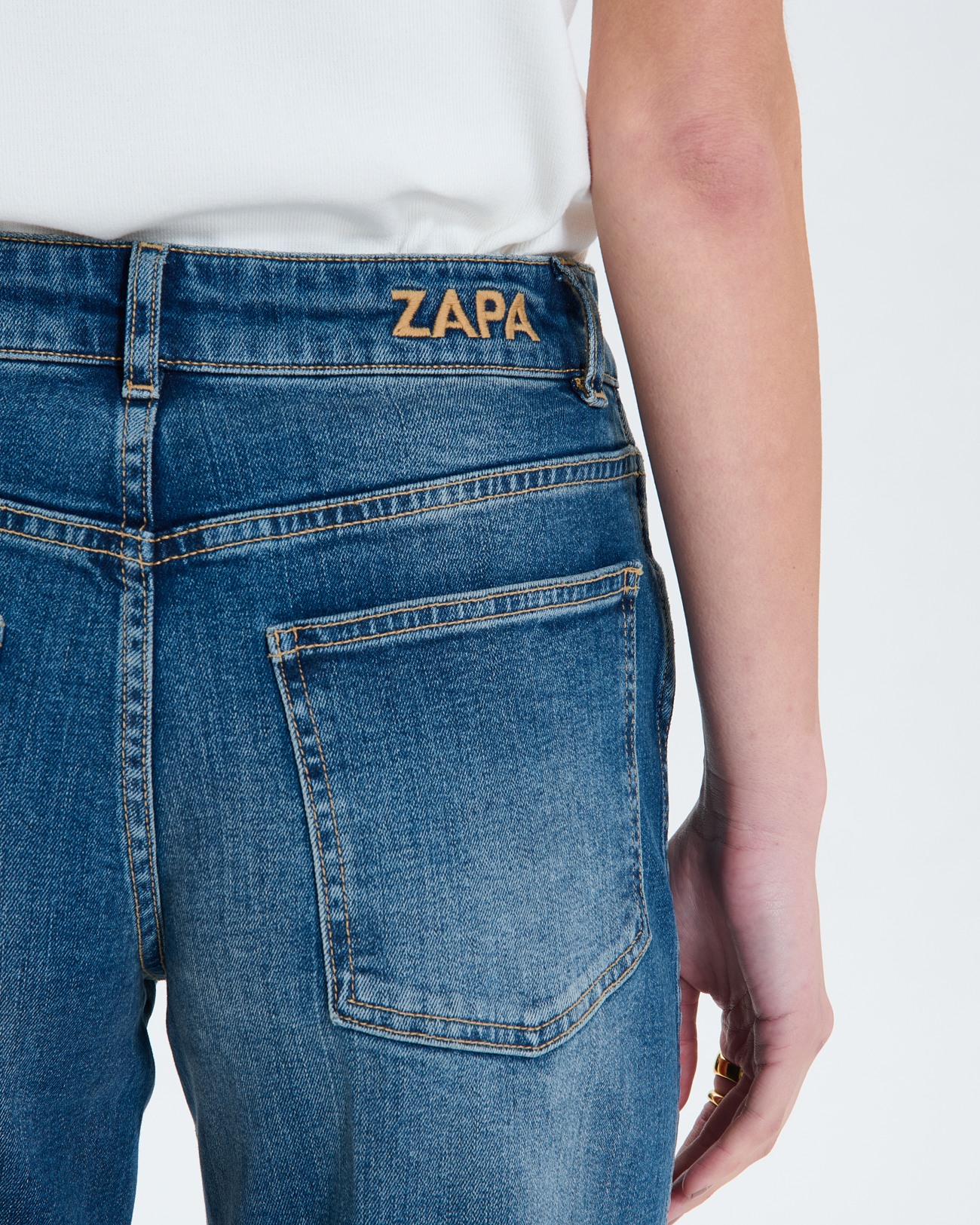 Popus Jeans Dirty light blue straight jeans ZAPA