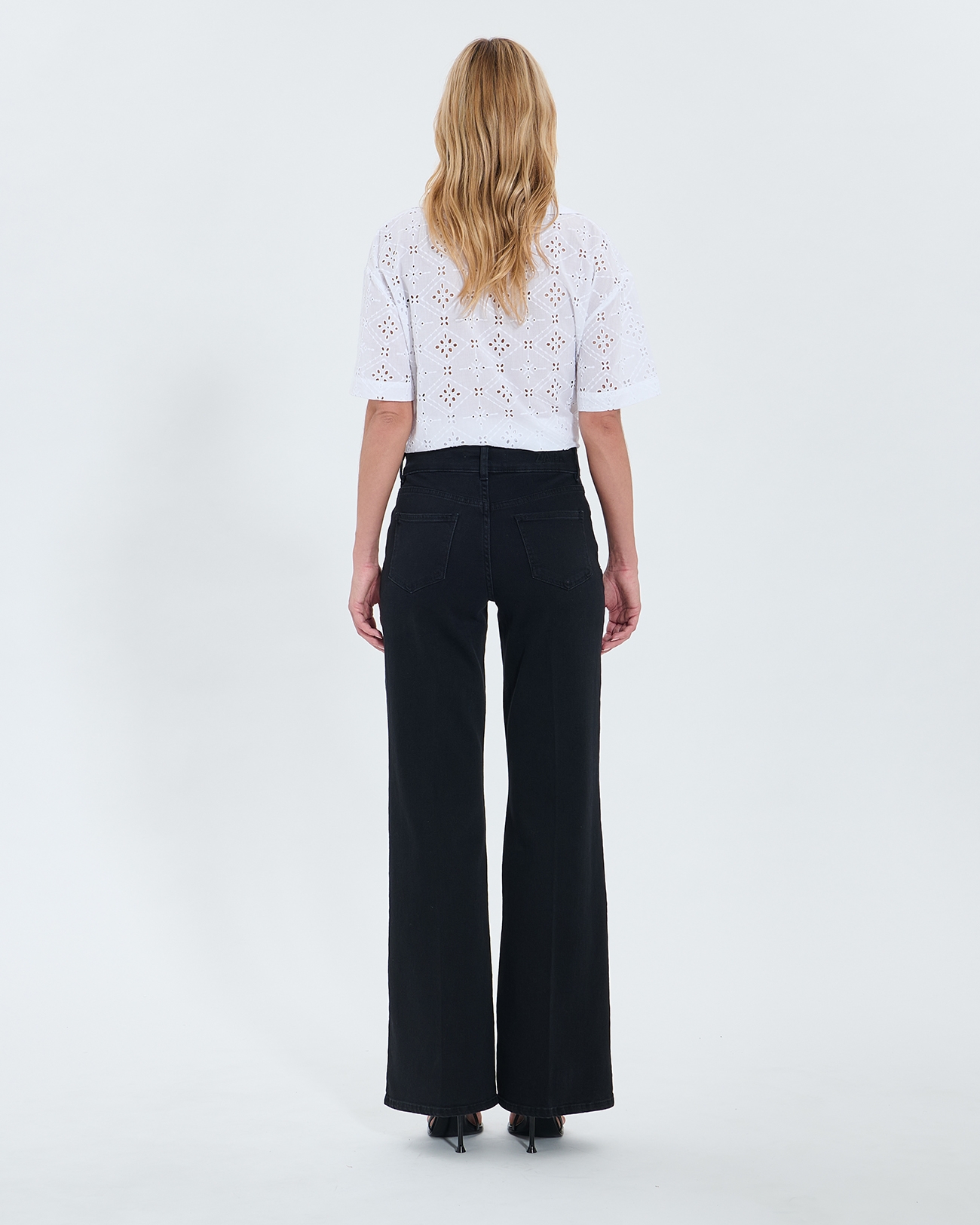 Jessie Jeans Black stone palazzo jeans ZAPA