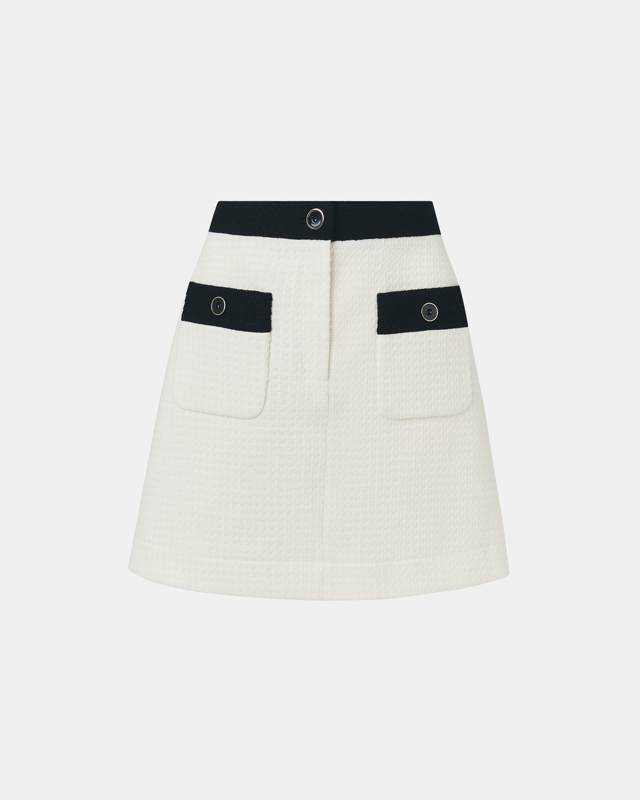 Josia skirt Ecru tweed trapeze skirt ZAPA
