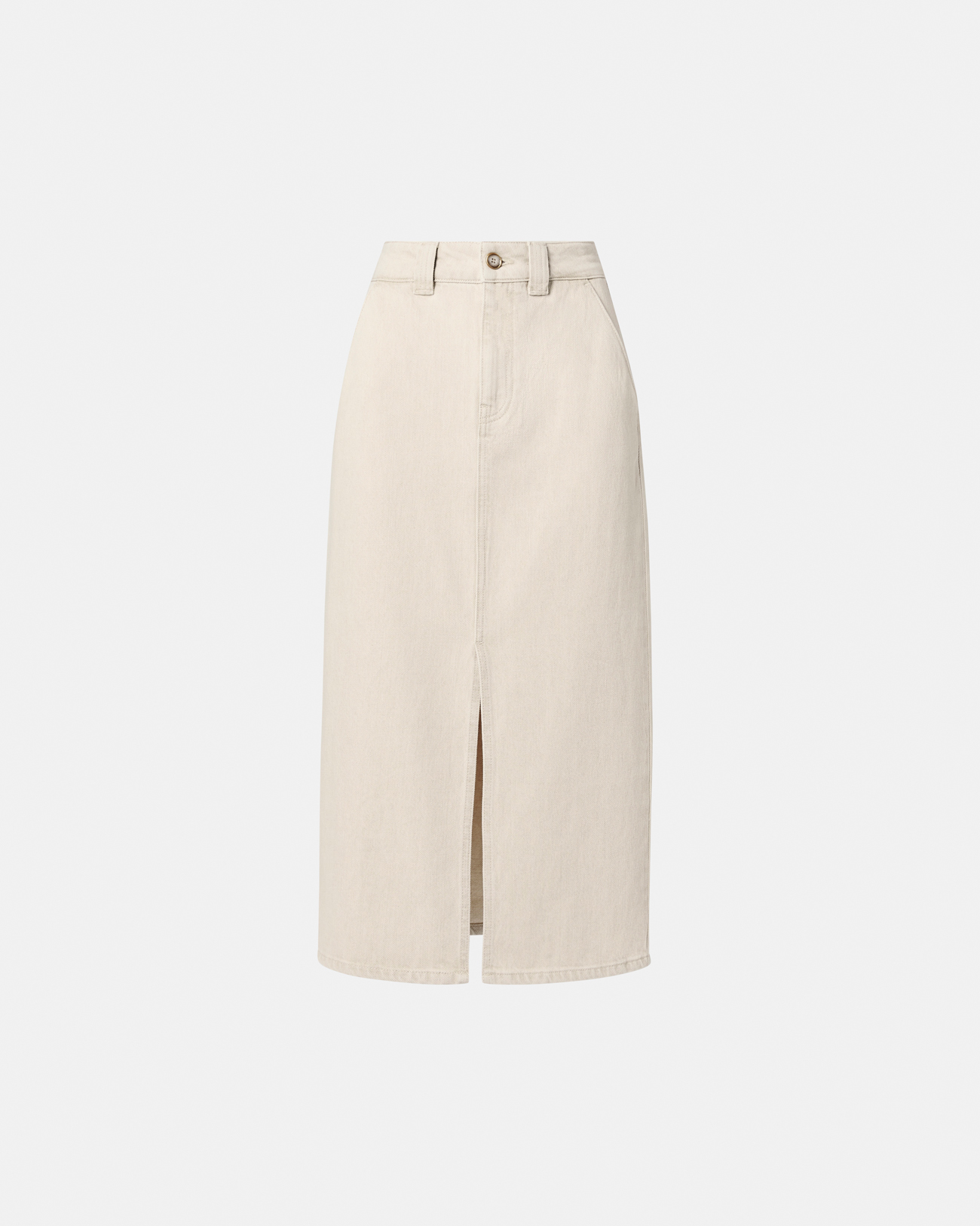 Jude skirt Long beige denim skirt ZAPA