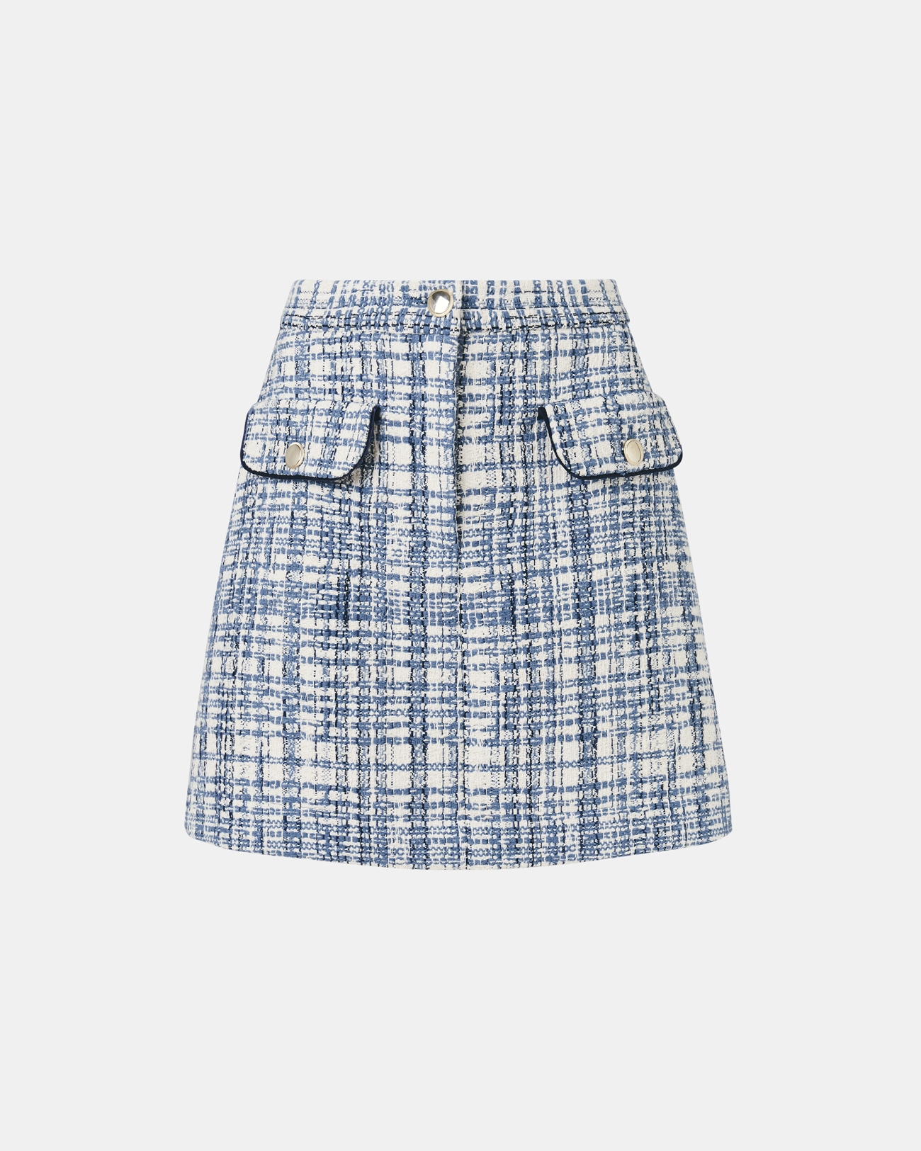 Juro skirt Short blue tweed style skirt ZAPA