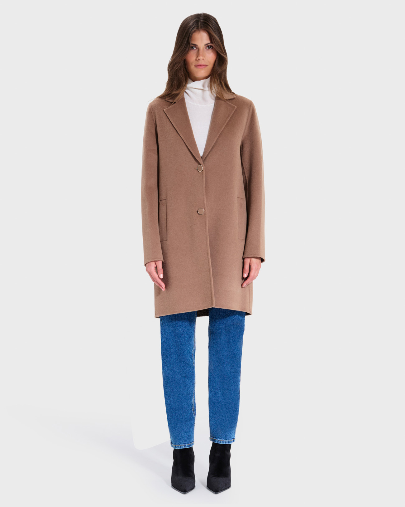Matila coat Camel mid-length coat ZAPA