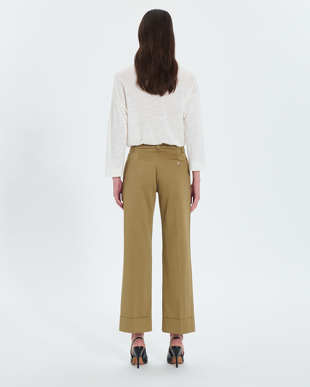 Parly pants Flowy khaki pants ZAPA