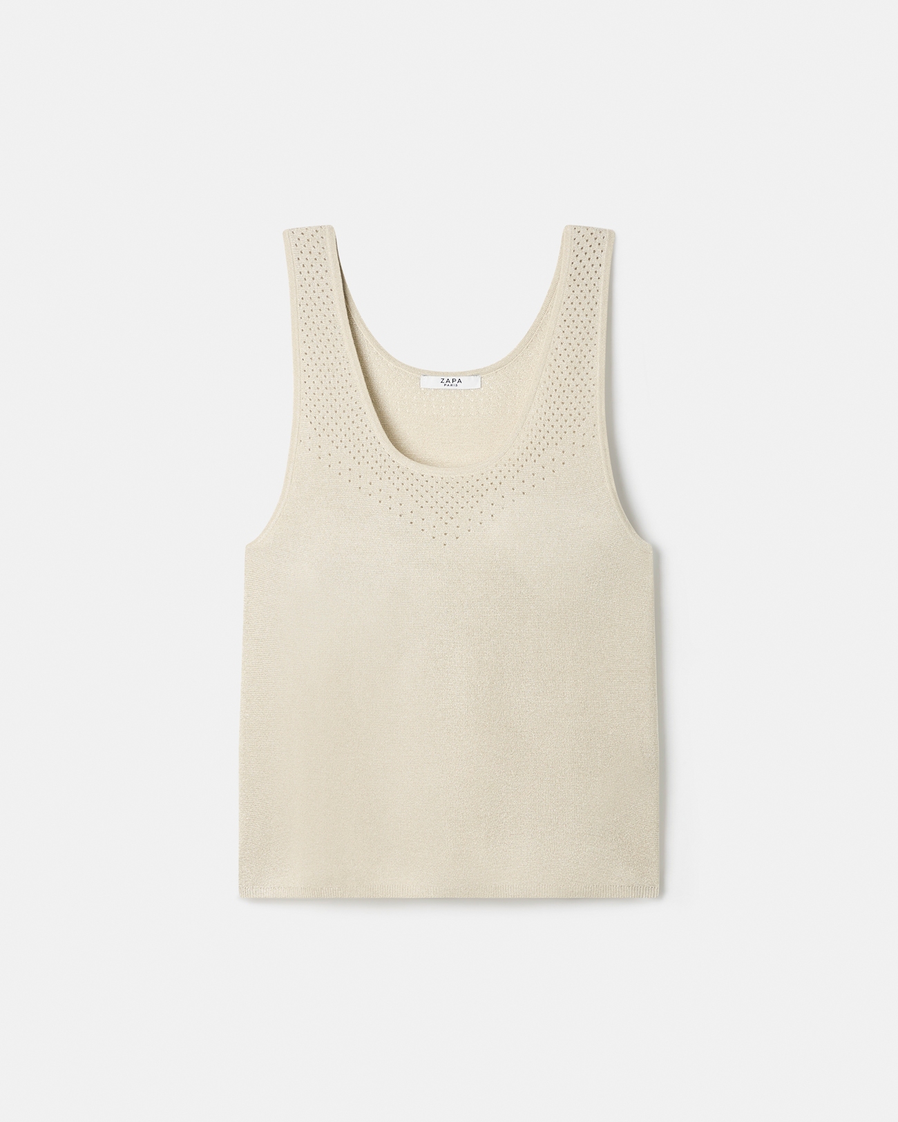 Nowels sweater Champagne sleeveless sweater ZAPA