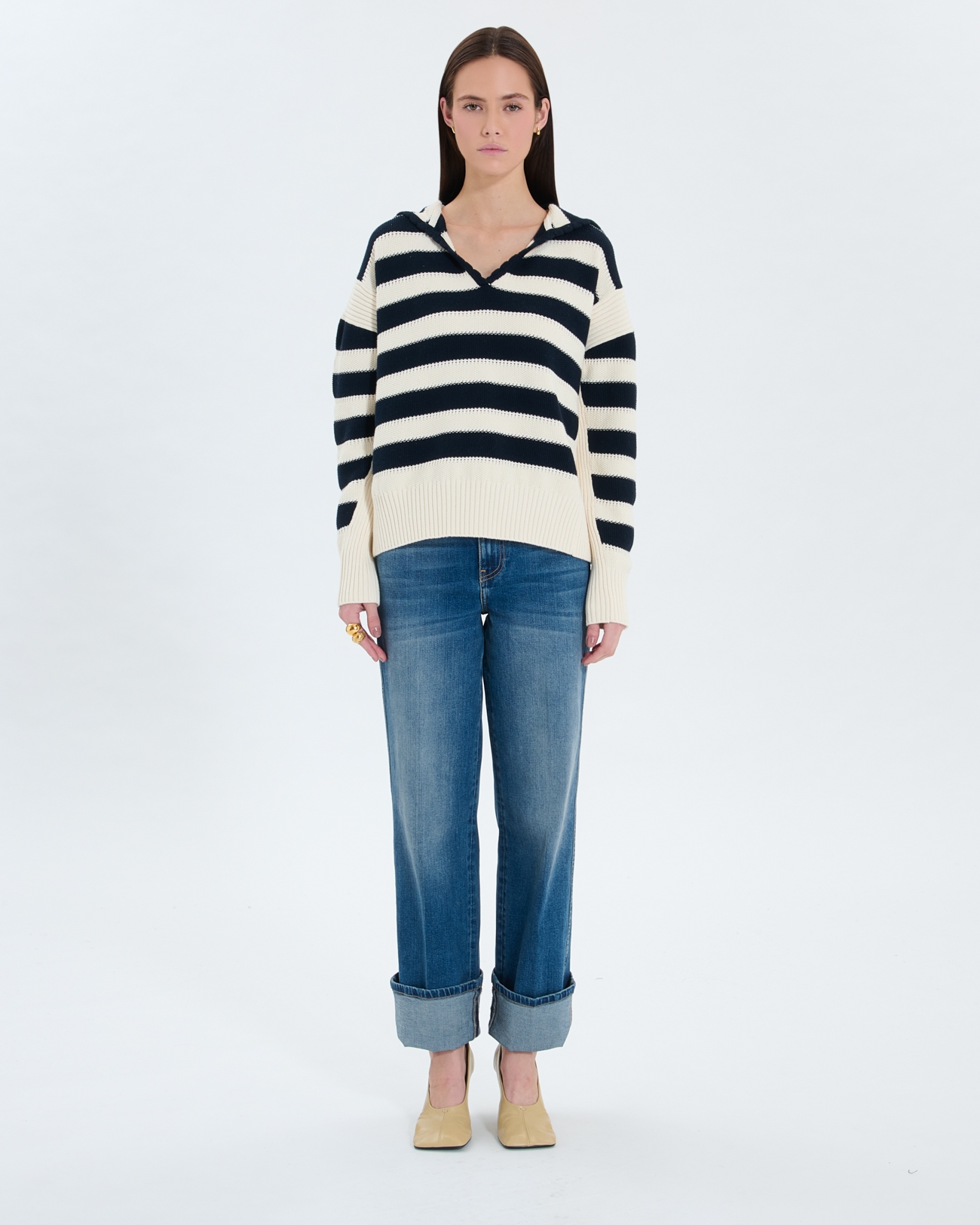 Nada sweater Two-tone hooded sweater ZAPA