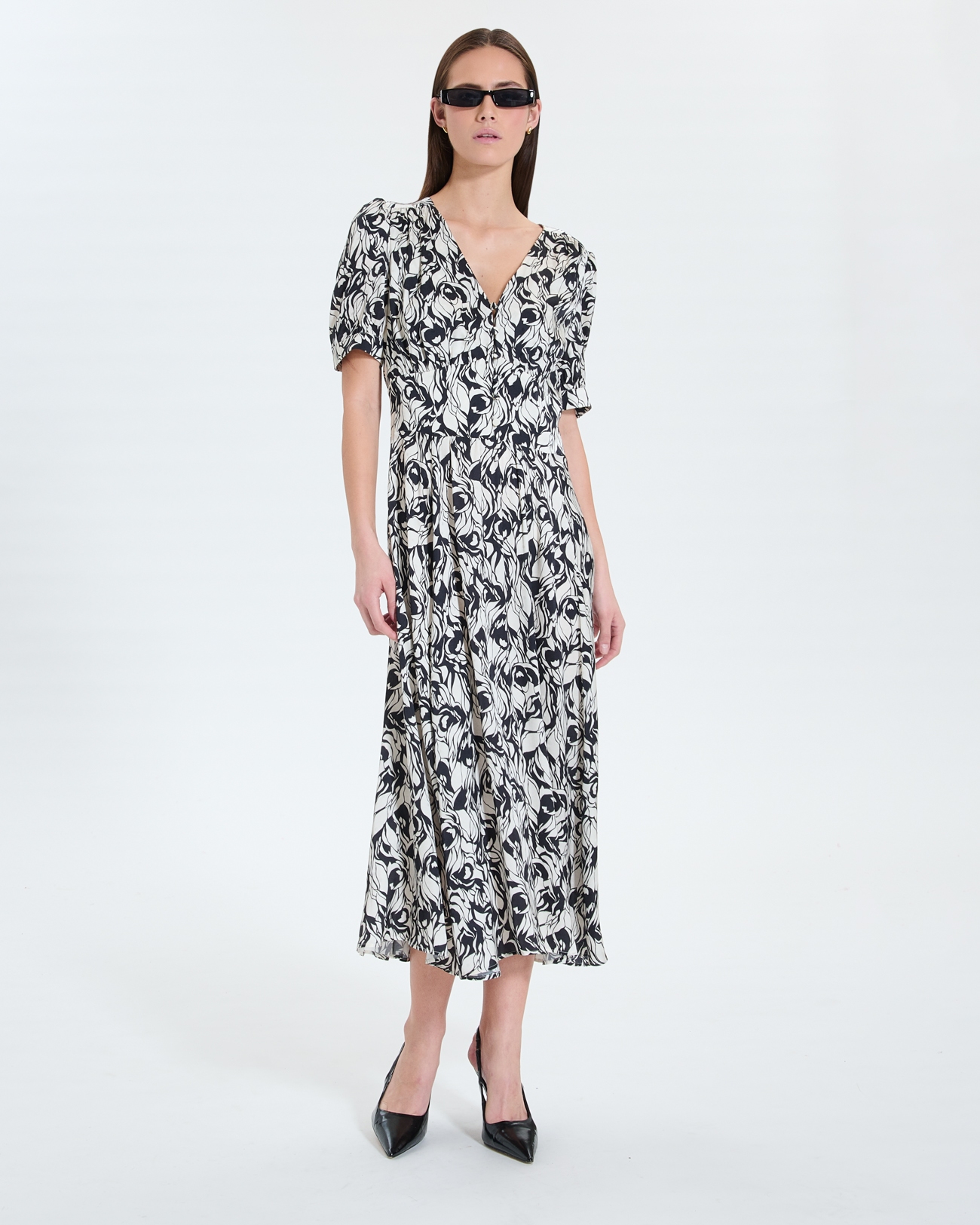 Rafinita dress Floral print flared maxi dress ZAPA
